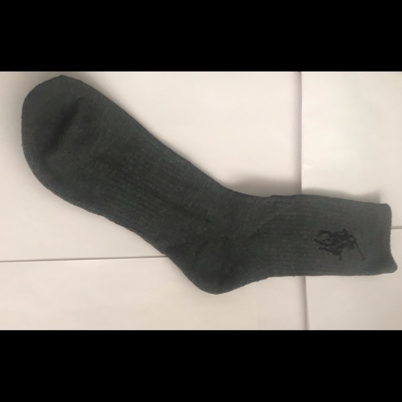 New Polo Ralph Lauren Men’s Socks Grey Classic Sport Socks Polo Large Black Pony - Picture 10 of 14